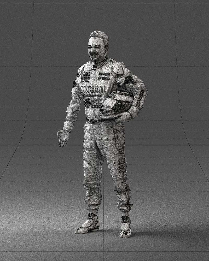 Male rider in the red overall 0276 3D model_32