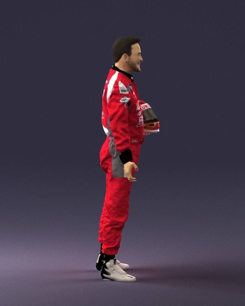 Male rider in the red overall 0276 3D model_12