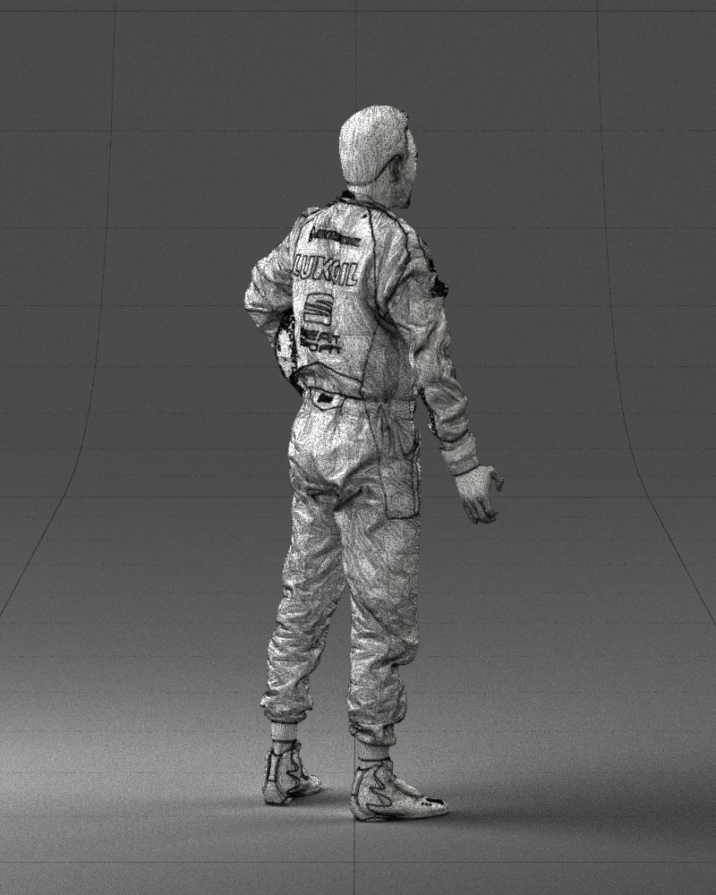 Male rider in the red overall 0276 3D model_17