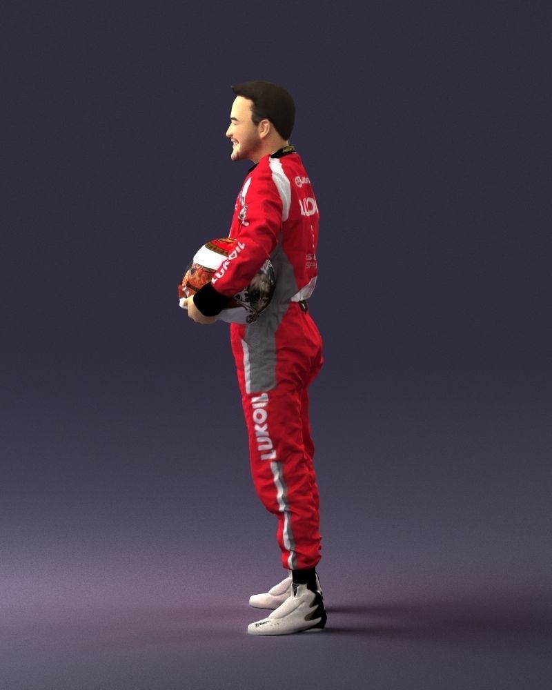 Male rider in the red overall 0276 3D model_24