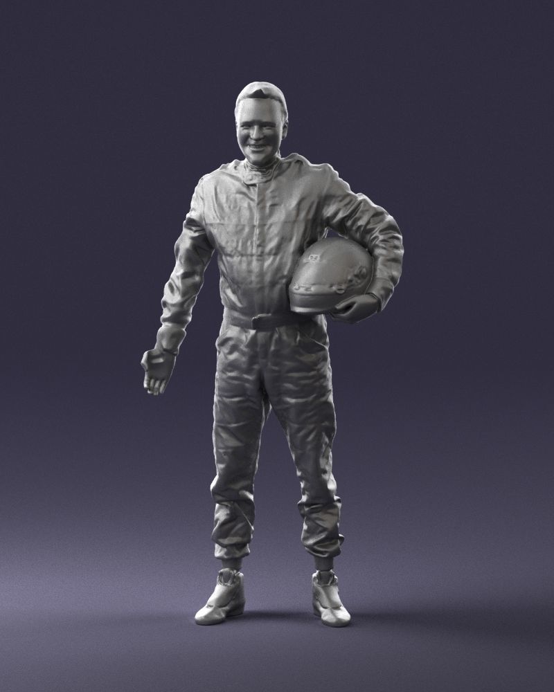 Male rider in the red overall 0276 3D model_34