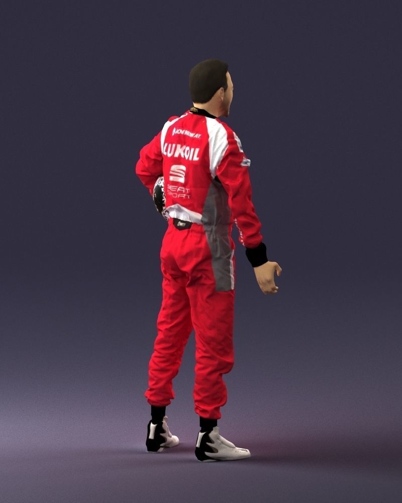 Male rider in the red overall 0276 3D model_15