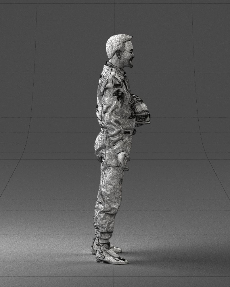 Male rider in the red overall 0276 3D model_14