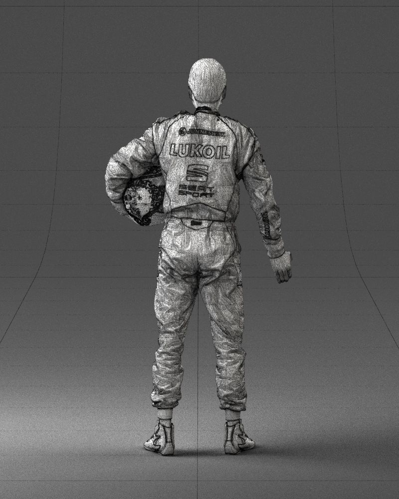 Male rider in the red overall 0276 3D model_20