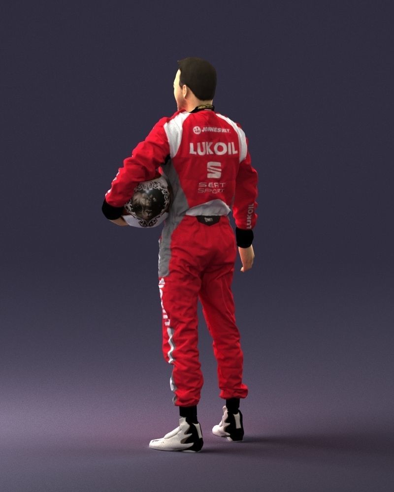 Male rider in the red overall 0276 3D model_21