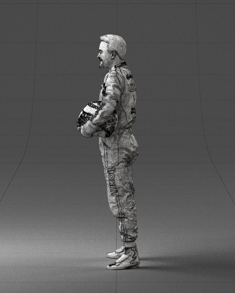 Male rider in the red overall 0276 3D model_26