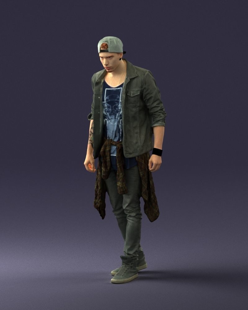 Man in jeans 1053 3D model_30