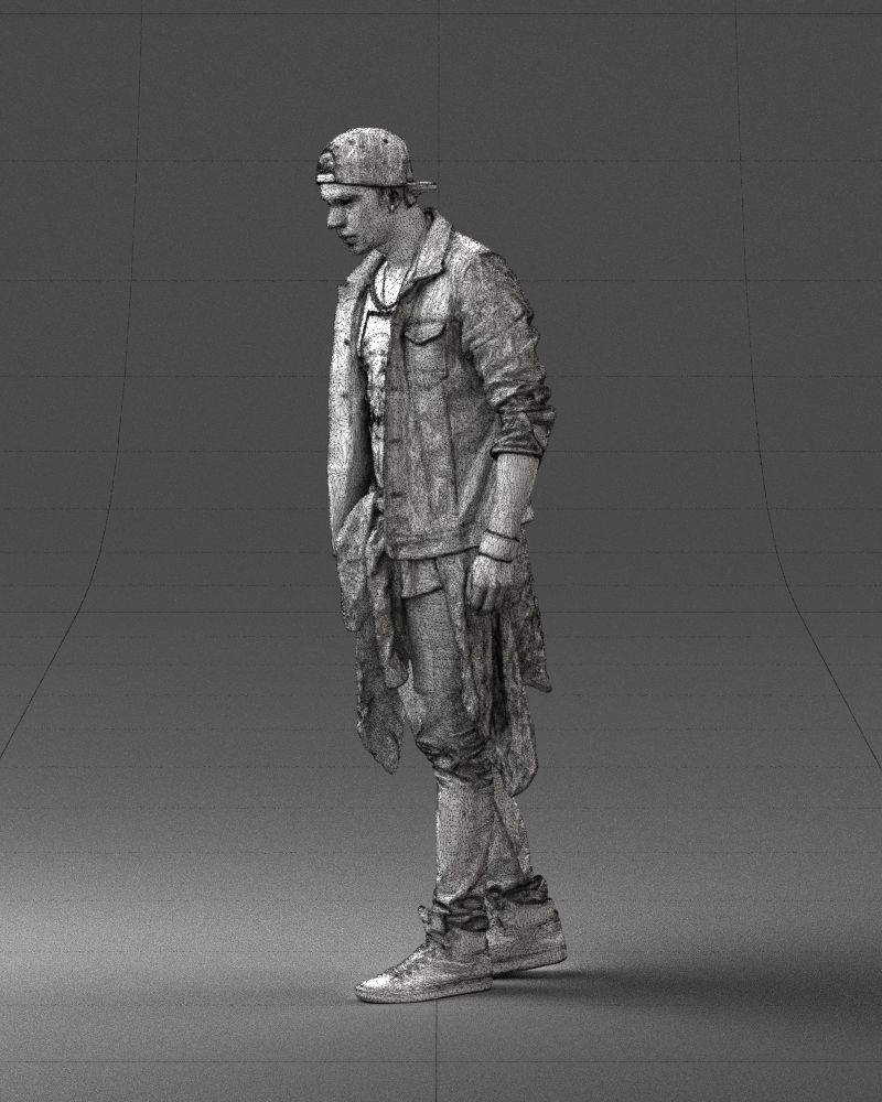 Man in jeans 1053 3D model_29