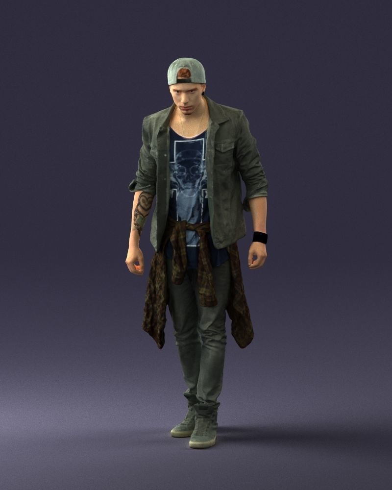 Man in jeans 1053 3D model_33