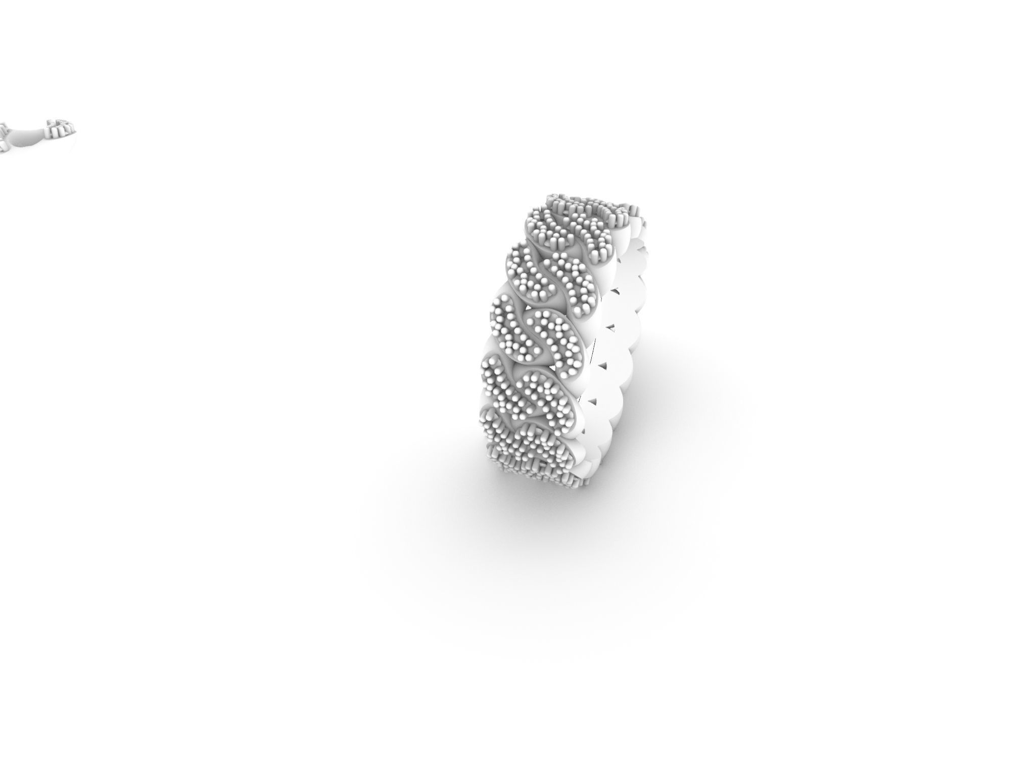 DIAMOND CUBAN LINK CHAIN STL VERIFIED 3D print model_28