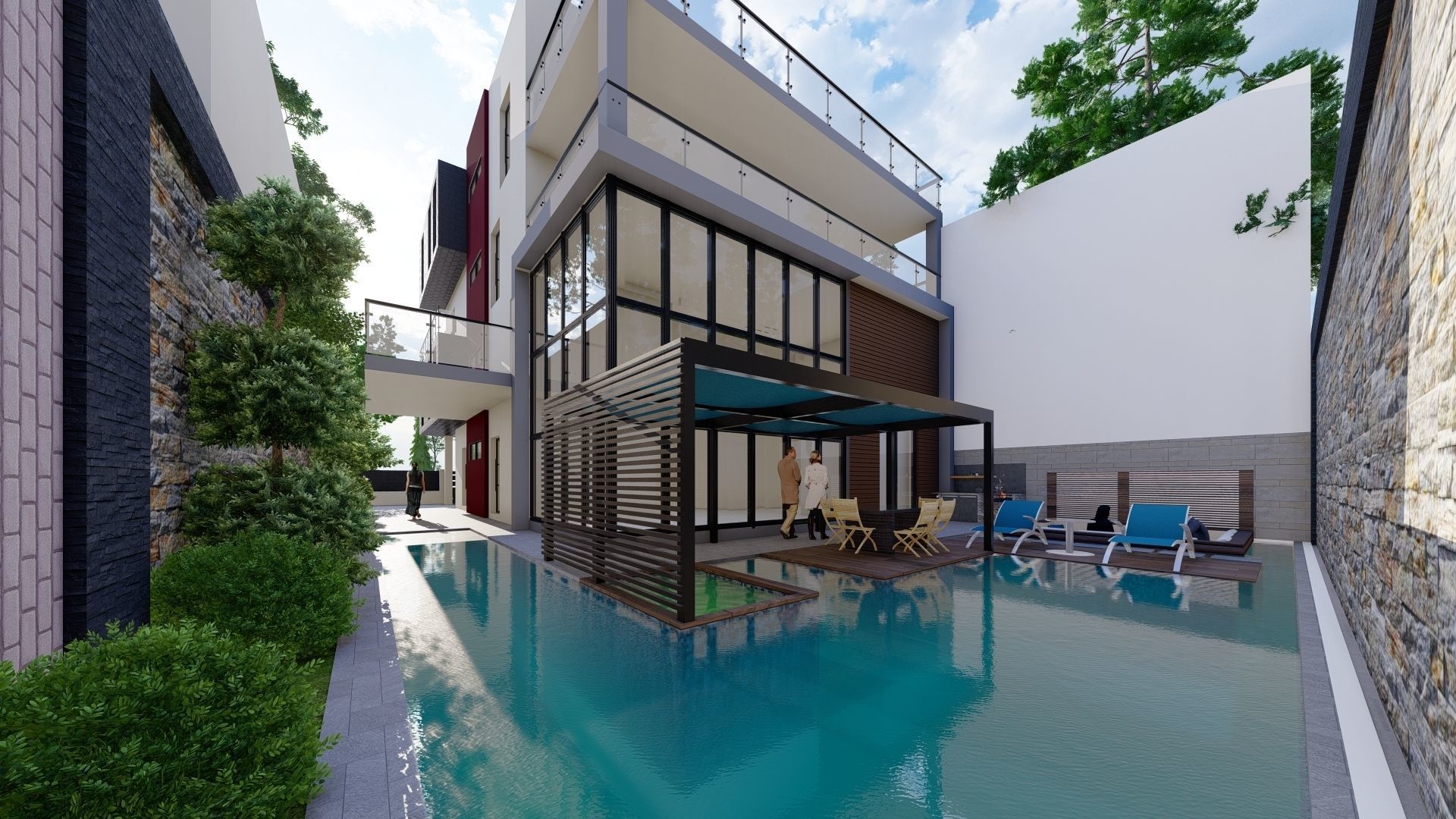 villa casa  3D model_16