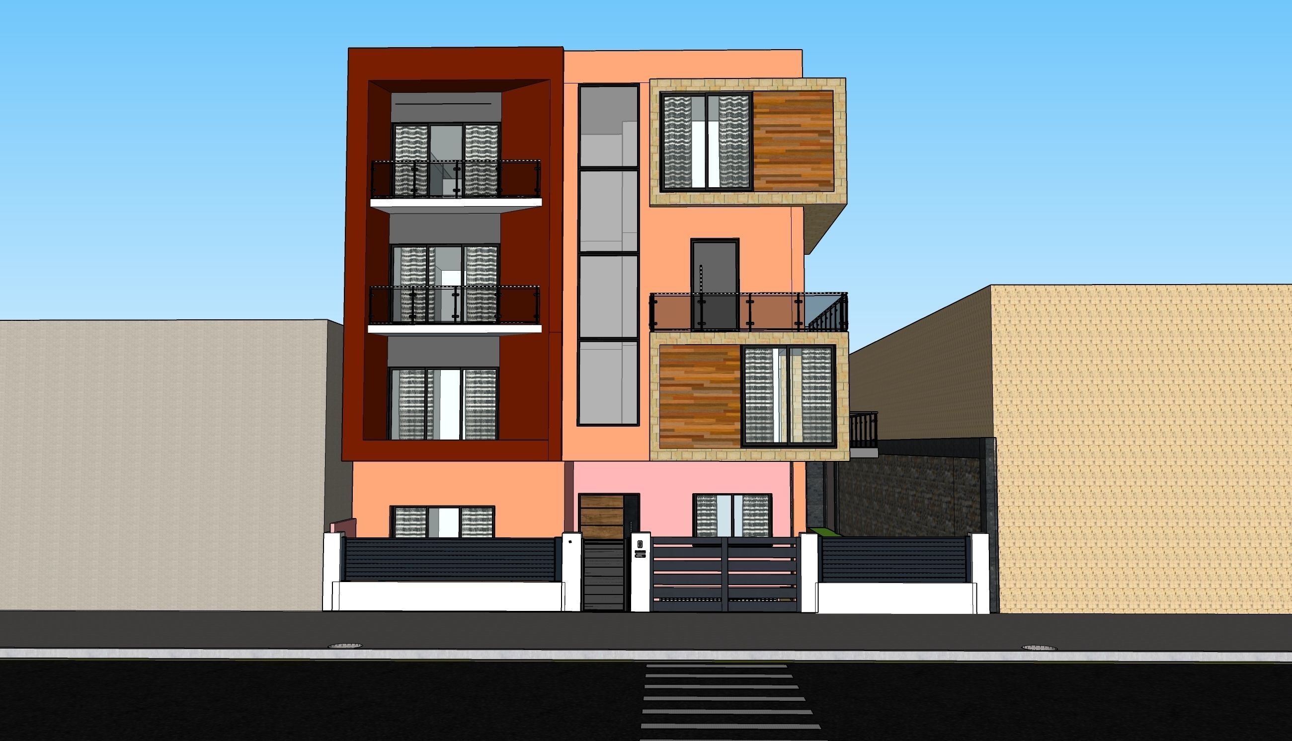 villa casa  3D model_2