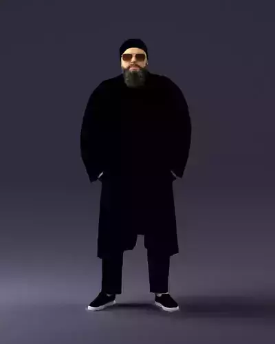 Man in black cloak 0325