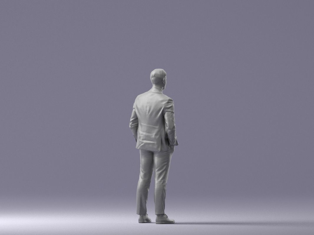 man in red gray quads suit 1066 3D model_17