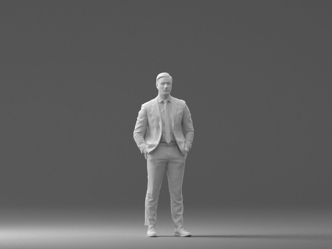 man in red gray quads suit 1066 3D model_25