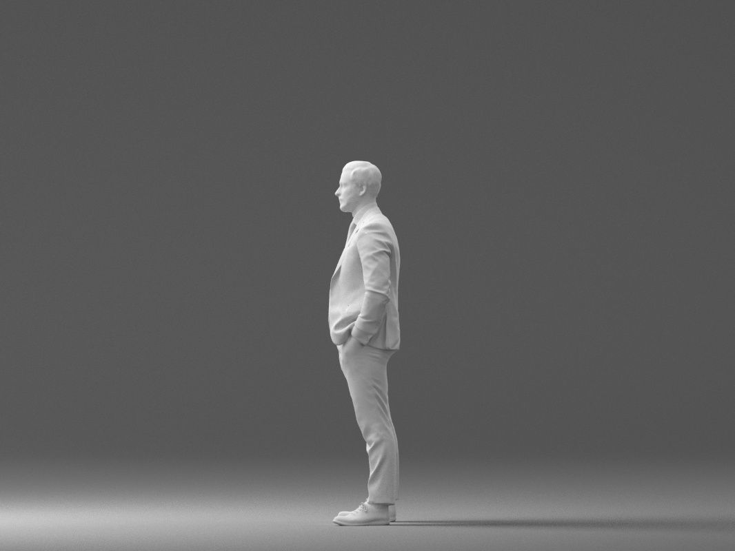 man in red gray quads suit 1066 3D model_32