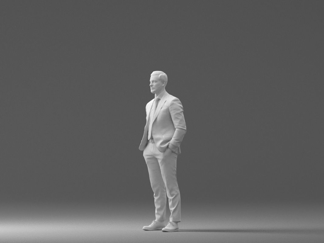 man in red gray quads suit 1066 3D model_33