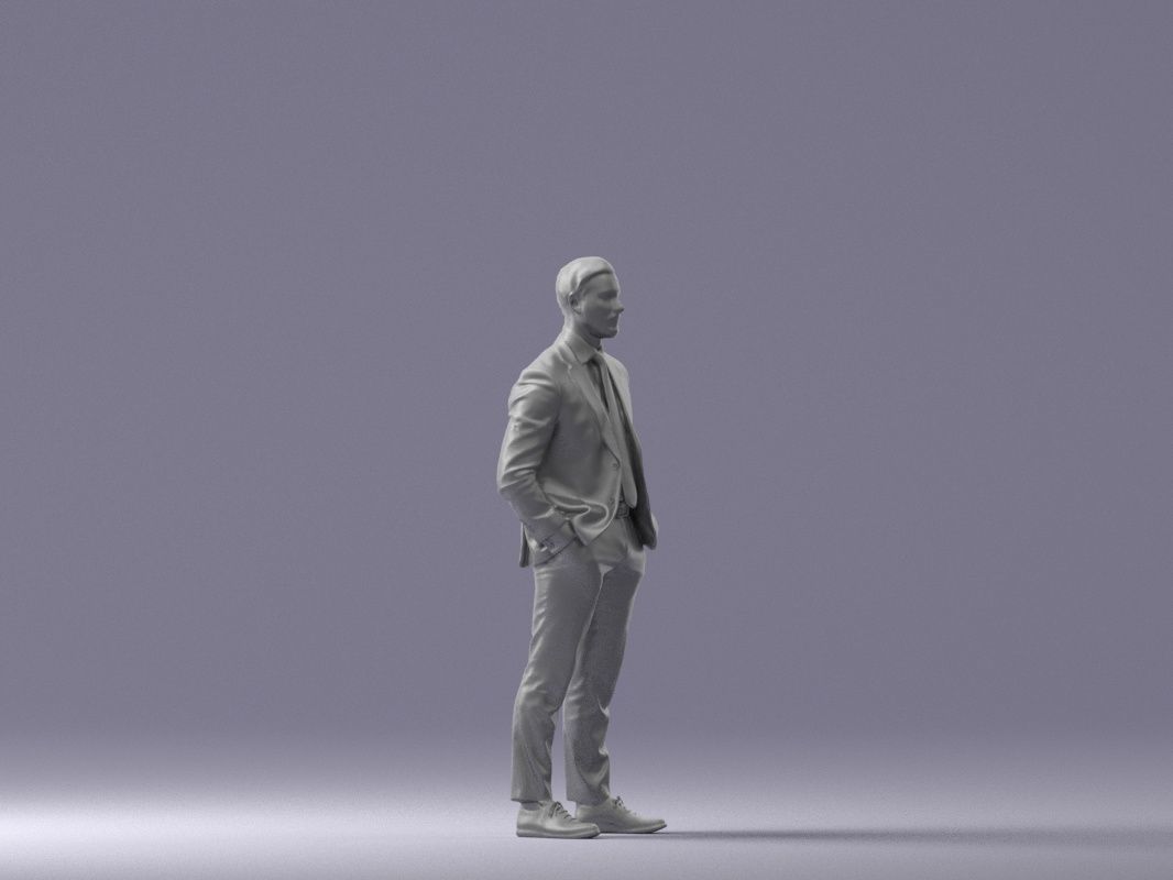 man in red gray quads suit 1066 3D model_15