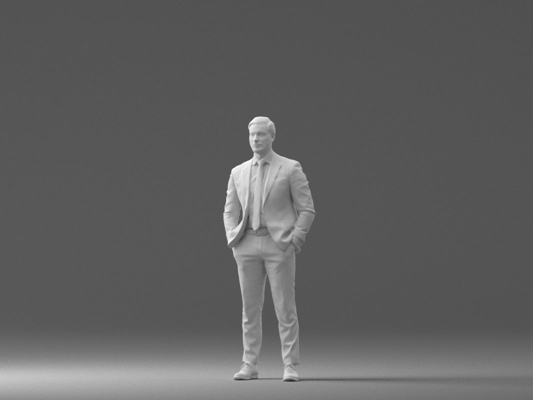 man in red gray quads suit 1066 3D model_34