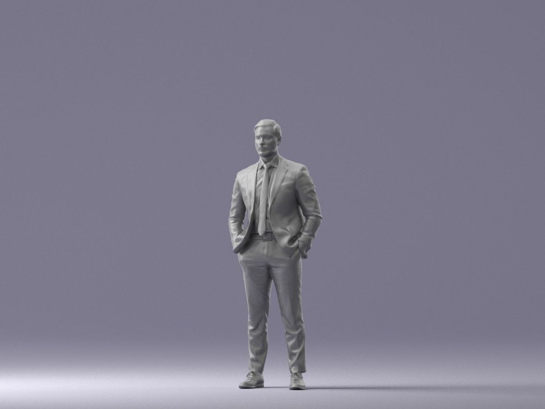 man in red gray quads suit 1066 3D model_21
