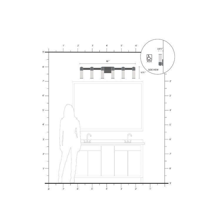 Light Dimmable Vanity Light 3D model_4