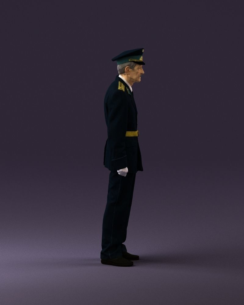 Old man in veteran suit 0915 3D Print Ready 3D print model_16