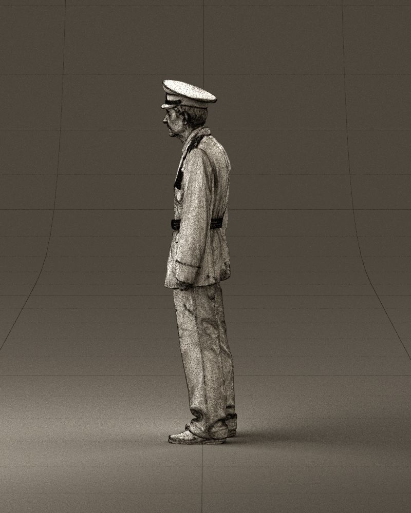 Old man in veteran suit 0915 3D Print Ready 3D print model_32