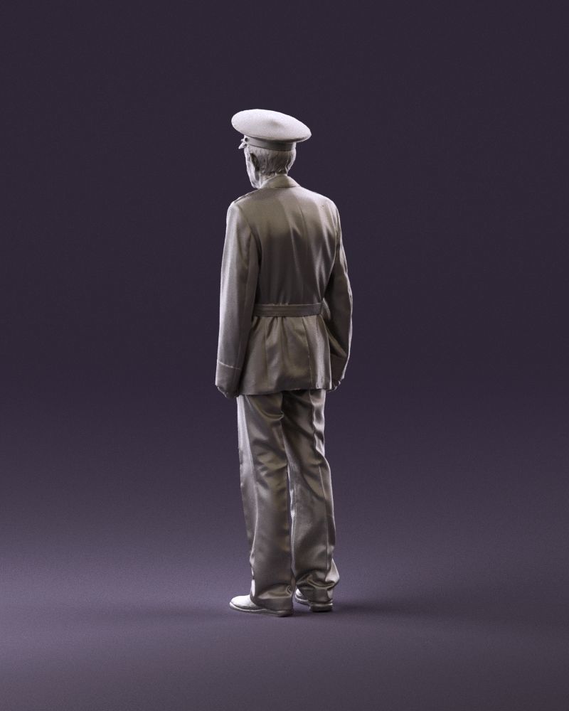 Old man in veteran suit 0915 3D Print Ready 3D print model_7