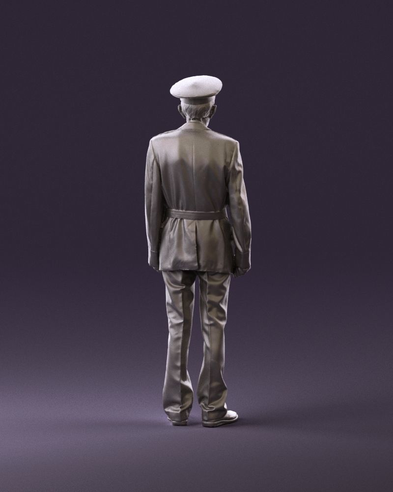 Old man in veteran suit 0915 3D Print Ready 3D print model_6