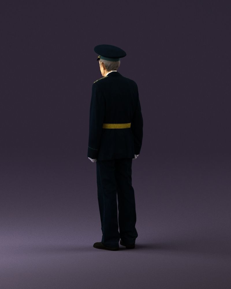 Old man in veteran suit 0915 3D Print Ready 3D print model_19