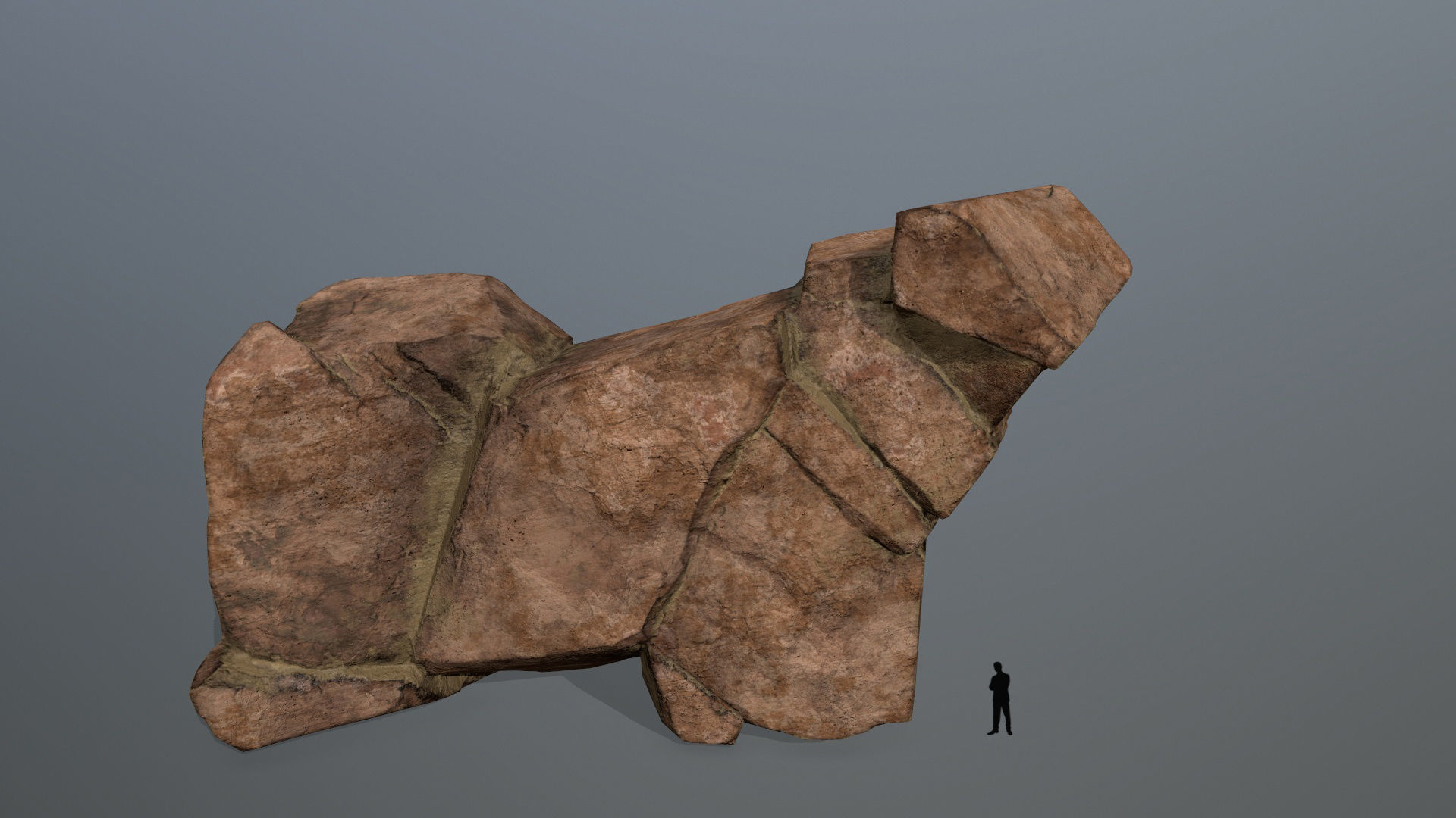desert rocks Low-poly 3D model_10