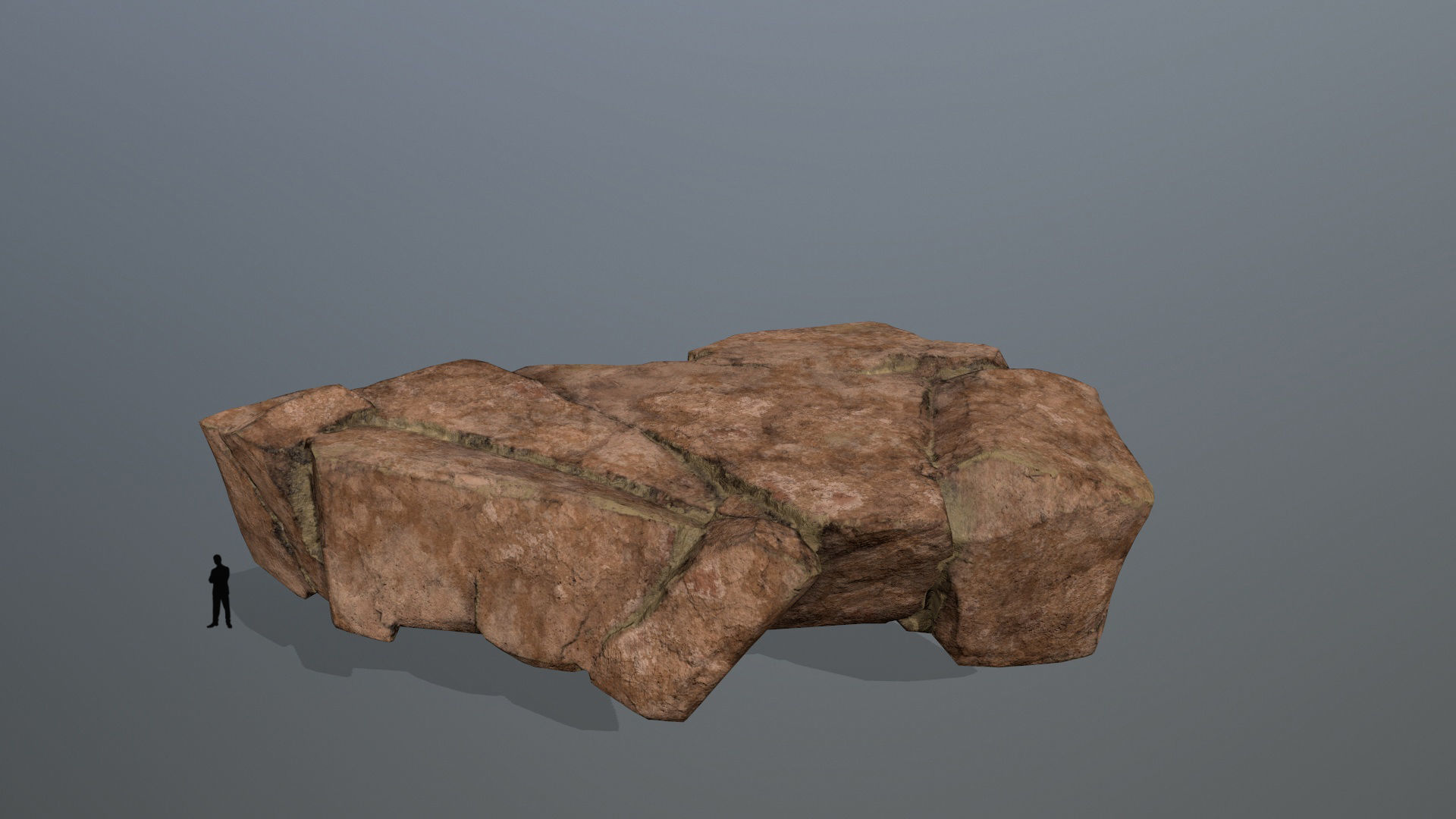 desert rocks Low-poly 3D model_7