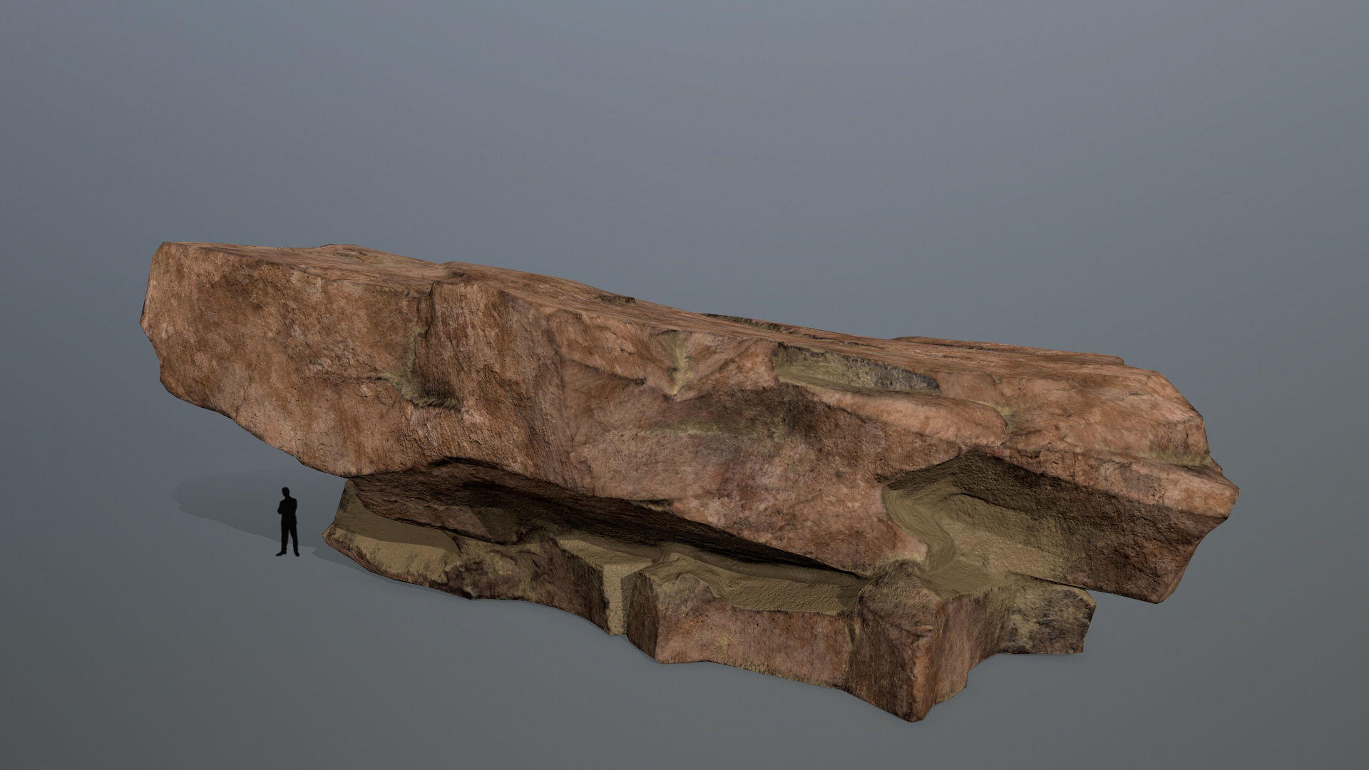 desert rocks Low-poly 3D model_8