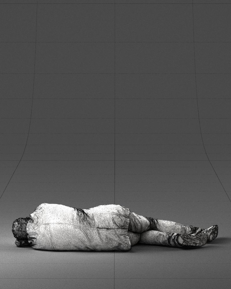 Lying man 0127 3D model_20