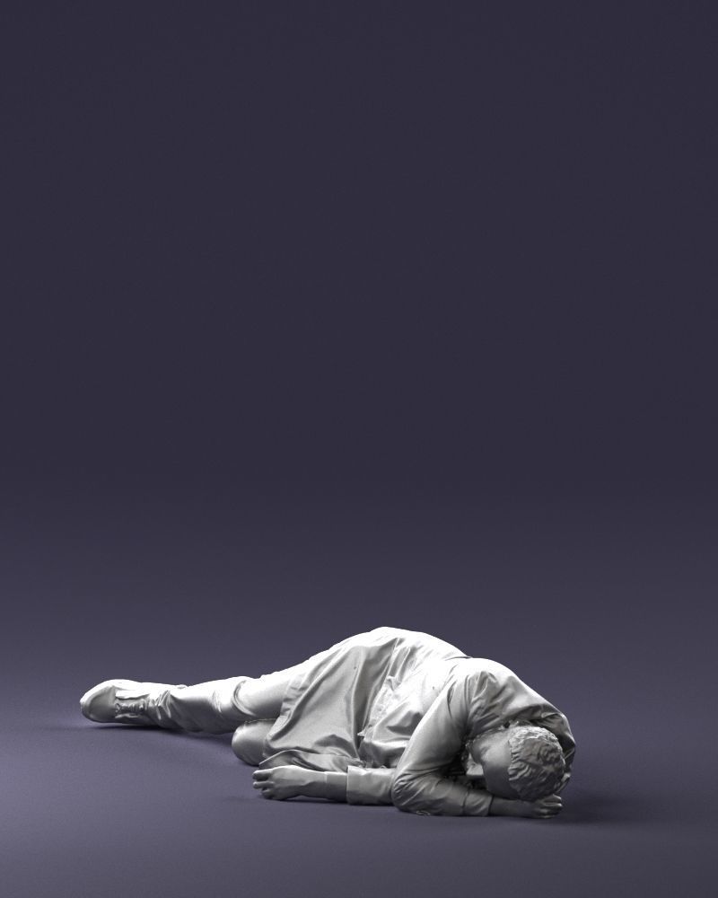 Lying man 0127 3D model_28