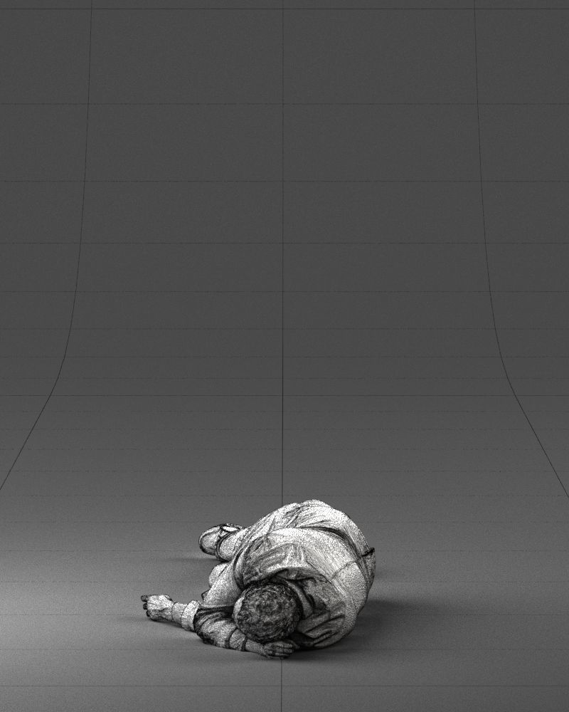 Lying man 0127 3D model_26