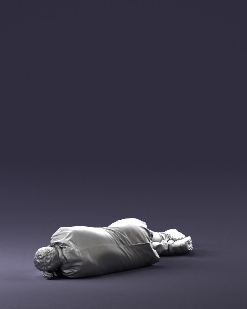 Lying man 0127 3D model_22