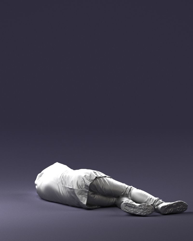 Lying man 0127 3D model_16