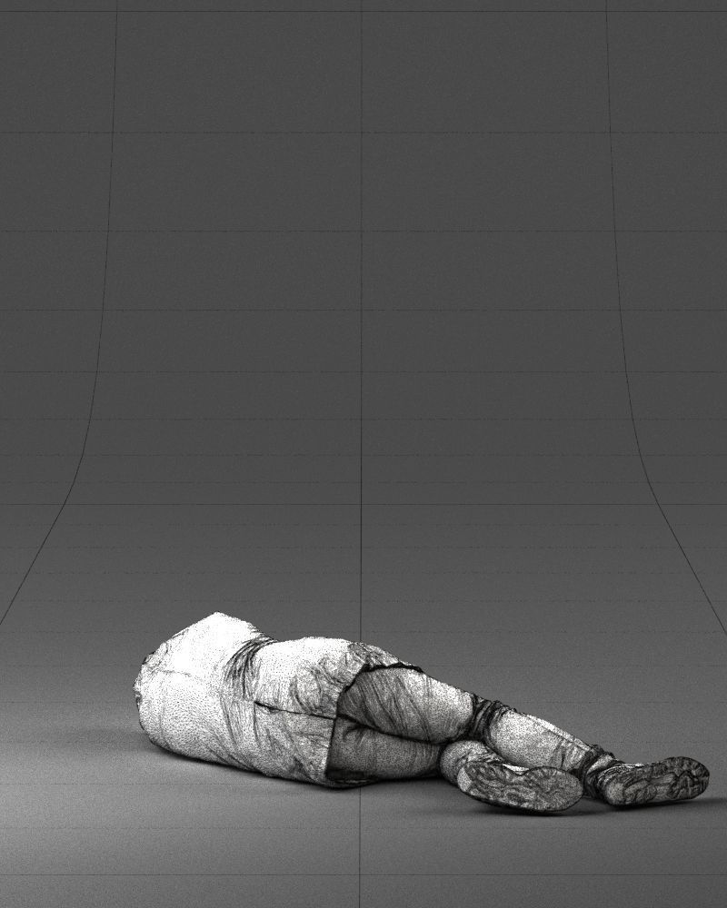 Lying man 0127 3D model_17
