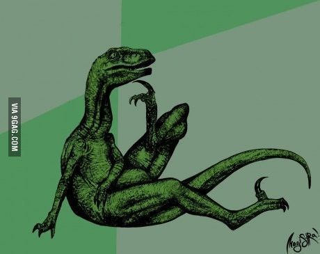 Velociraptor Skeleton Meme Diorama Philosoraptor 3D print model_9