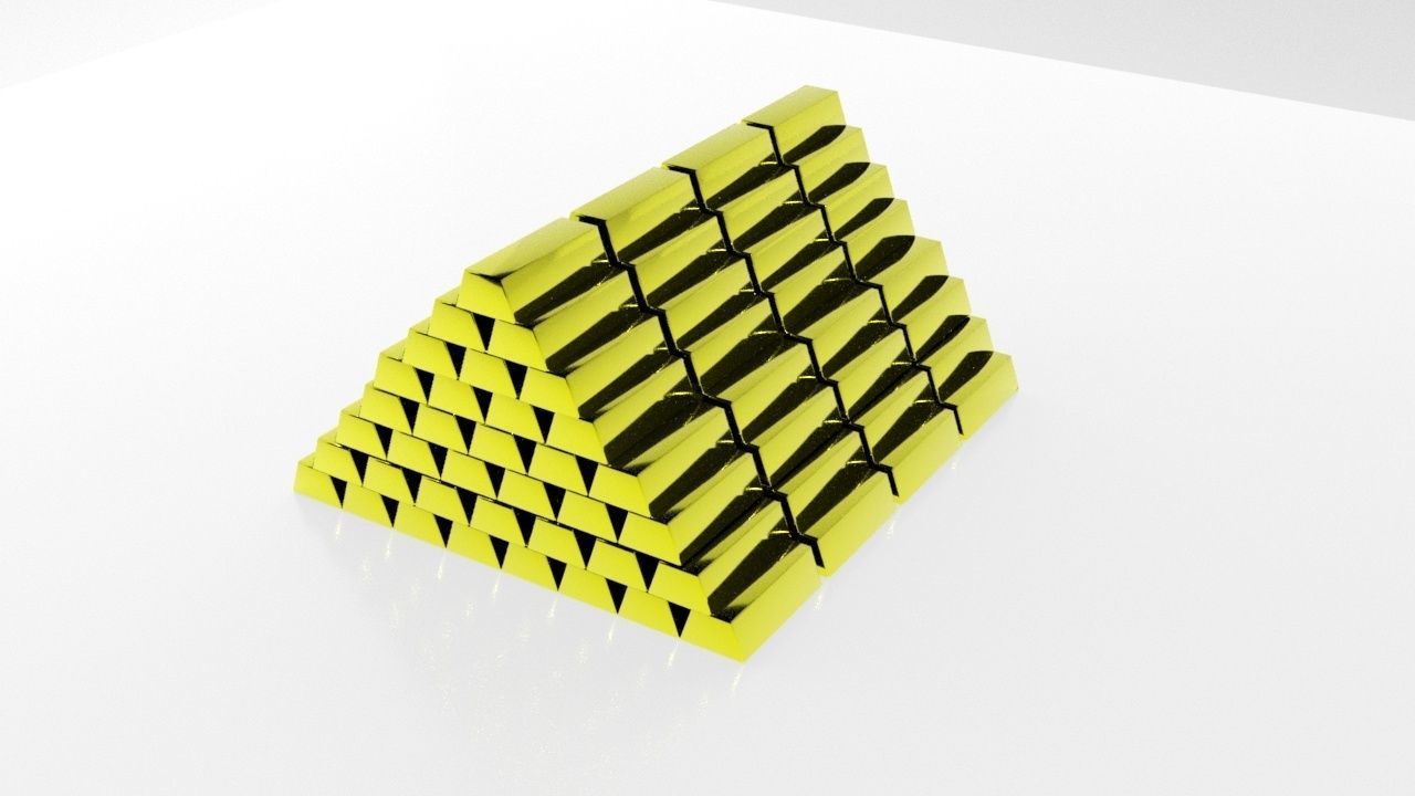 GOLDS gold box 3D model_2