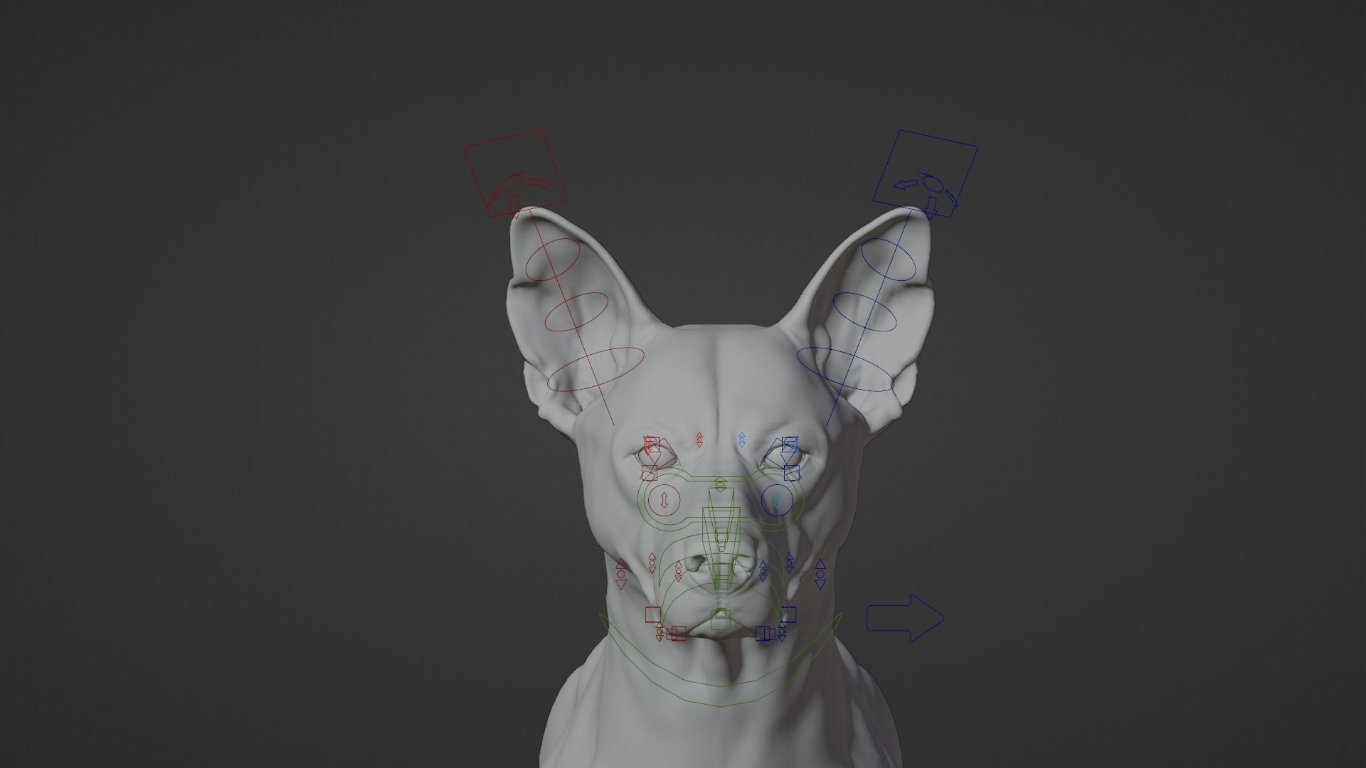 Chinese Rural Dog Animated VFX Grace 3D model_21