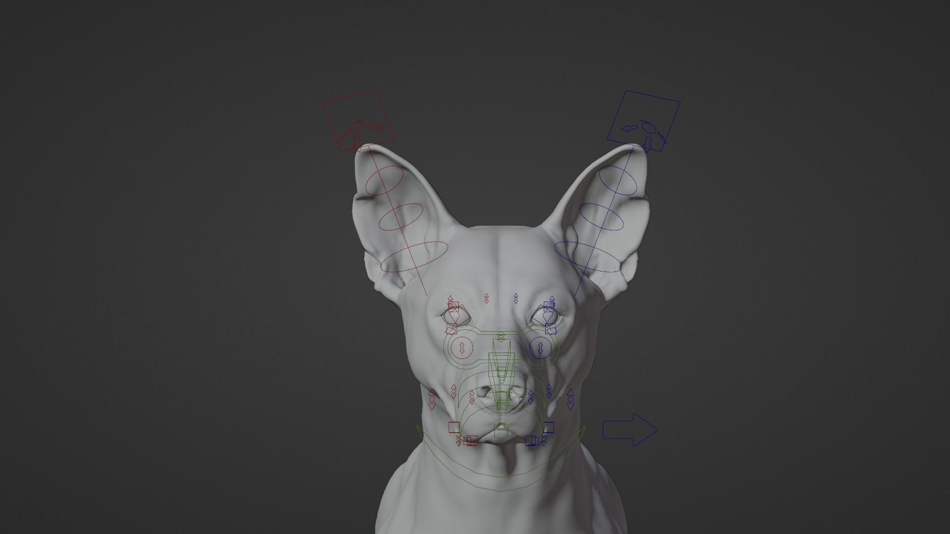 Chinese Rural Dog Animated VFX Grace 3D model_18