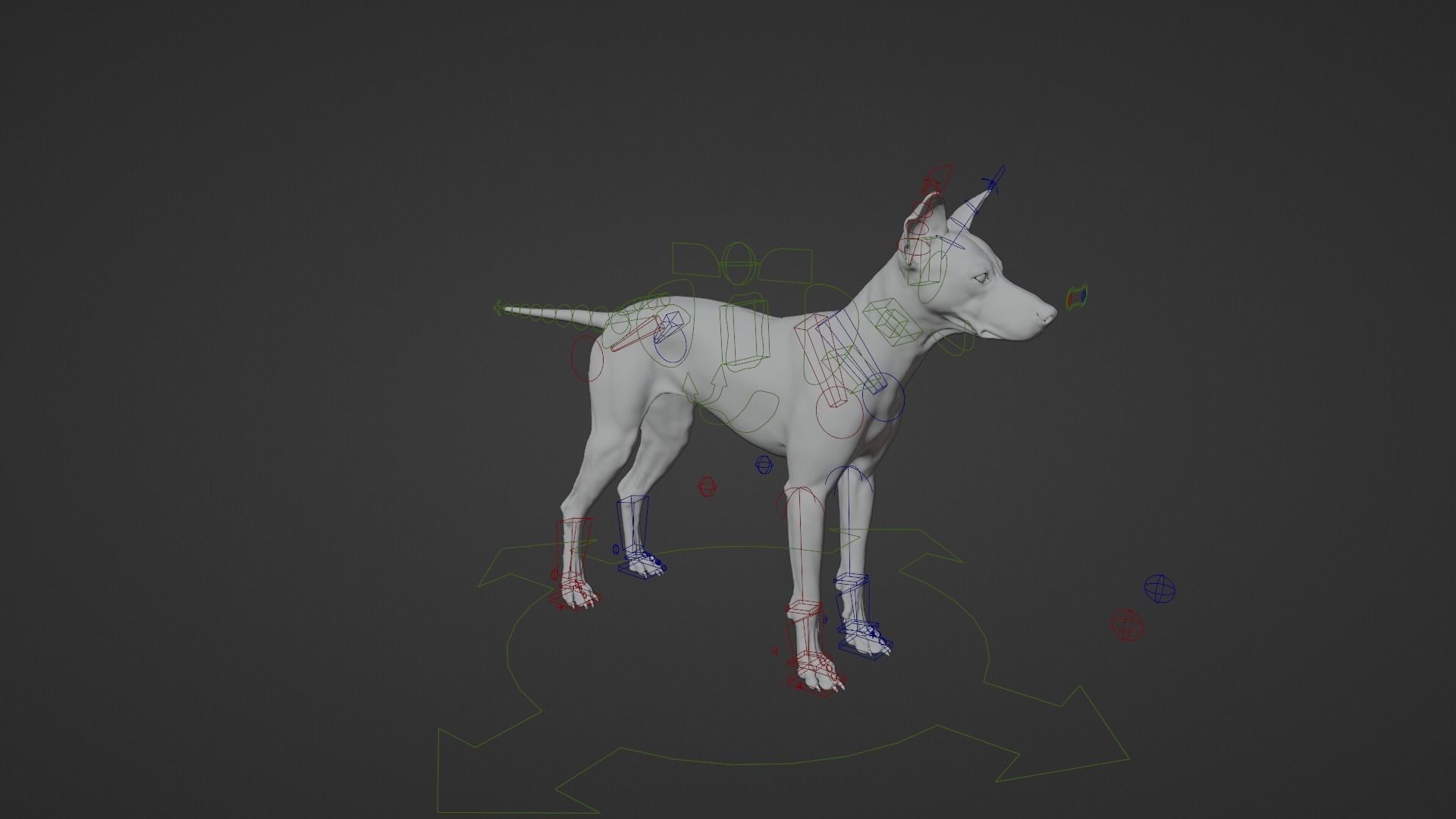 Chinese Rural Dog Animated VFX Grace 3D model_12