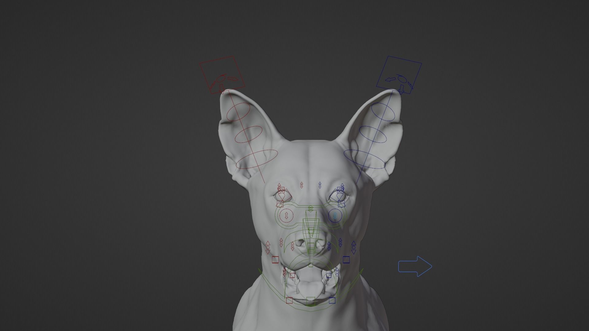 Chinese Rural Dog Animated VFX Grace 3D model_23