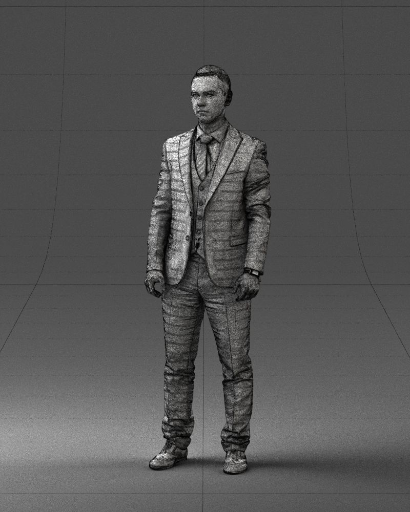 000287 Businessman in Suit - Professional Male Character 0904 3D model_33