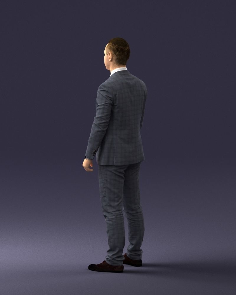 000287 Businessman in Suit - Professional Male Character 0904 3D model_22
