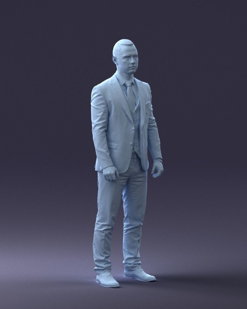 000287 Businessman in Suit - Professional Male Character 0904 3D model_8