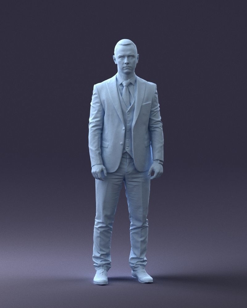 000287 Businessman in Suit - Professional Male Character 0904 3D model_38