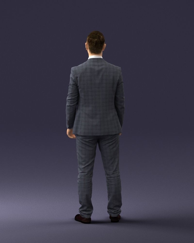 000287 Businessman in Suit - Professional Male Character 0904 3D model_19